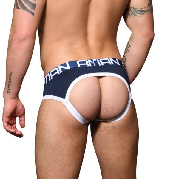 CoolFlex Modal Arch Jockstrap Navy - Andrew Christian - Suspensorio - Ropa interior erotica 