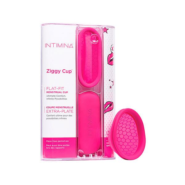 Copa Menstrual Extra-Plana - Ziggy Cup de Intimina - Sexshop - Salud intima - copa menstrual para tener relaciones