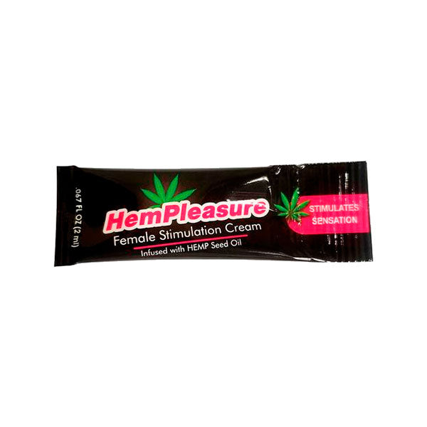 Crema Estimulante de Clítoris Hempleasure (Sachet) - Erección - BodyAction - Sexshop Dominame.cl