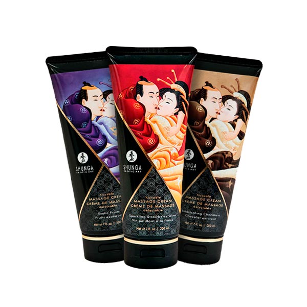 Crema de Masajes Besables - 200ml. - Shunga Erotic Art - Sex Shop en Chile 