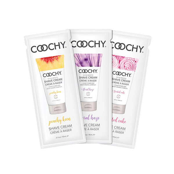 Cremas de Afeitar Coochy - Sachet - crema para afeita - afeita sin dolor - afeita sin irritación - Sexshop stgo - la mejor sexshop de chile