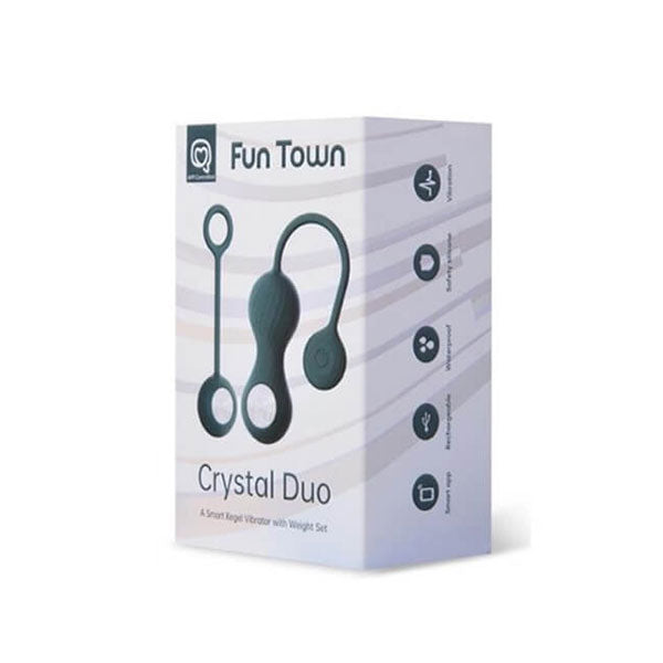Crystal duo - kit kegel inteligente - ejercicios kegel - ejercicios pelvicos - juguetes sexuales con app - juguetes eroticos - sexshop - tienda online online