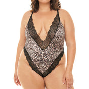 Curvy Teddy de Leopardo Jolene - lenceria sexies para mujer - body sexy