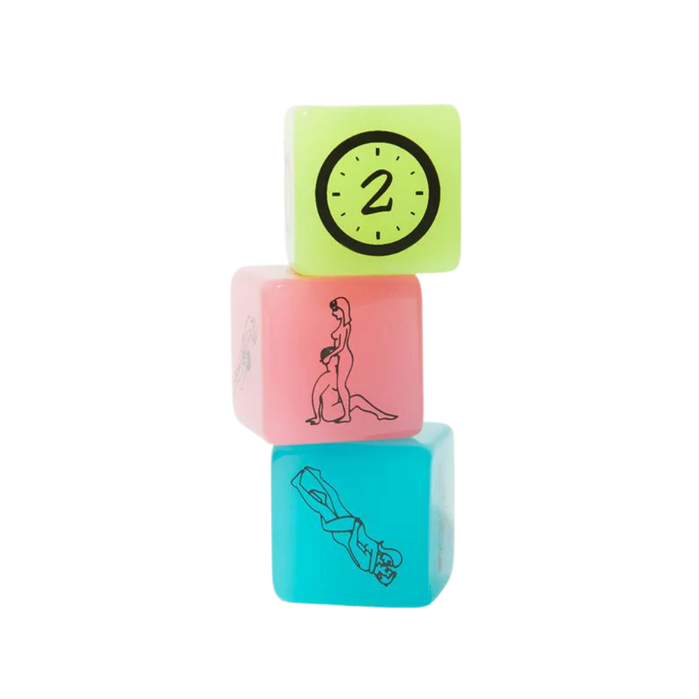 Dados Luminosos Sex Dice - juegos eroticos - juegos de mesa - dados eroticos - dados - juego sexual - brillante - brilla en la oscuridad - juego de parejas - sexshop - dominame 