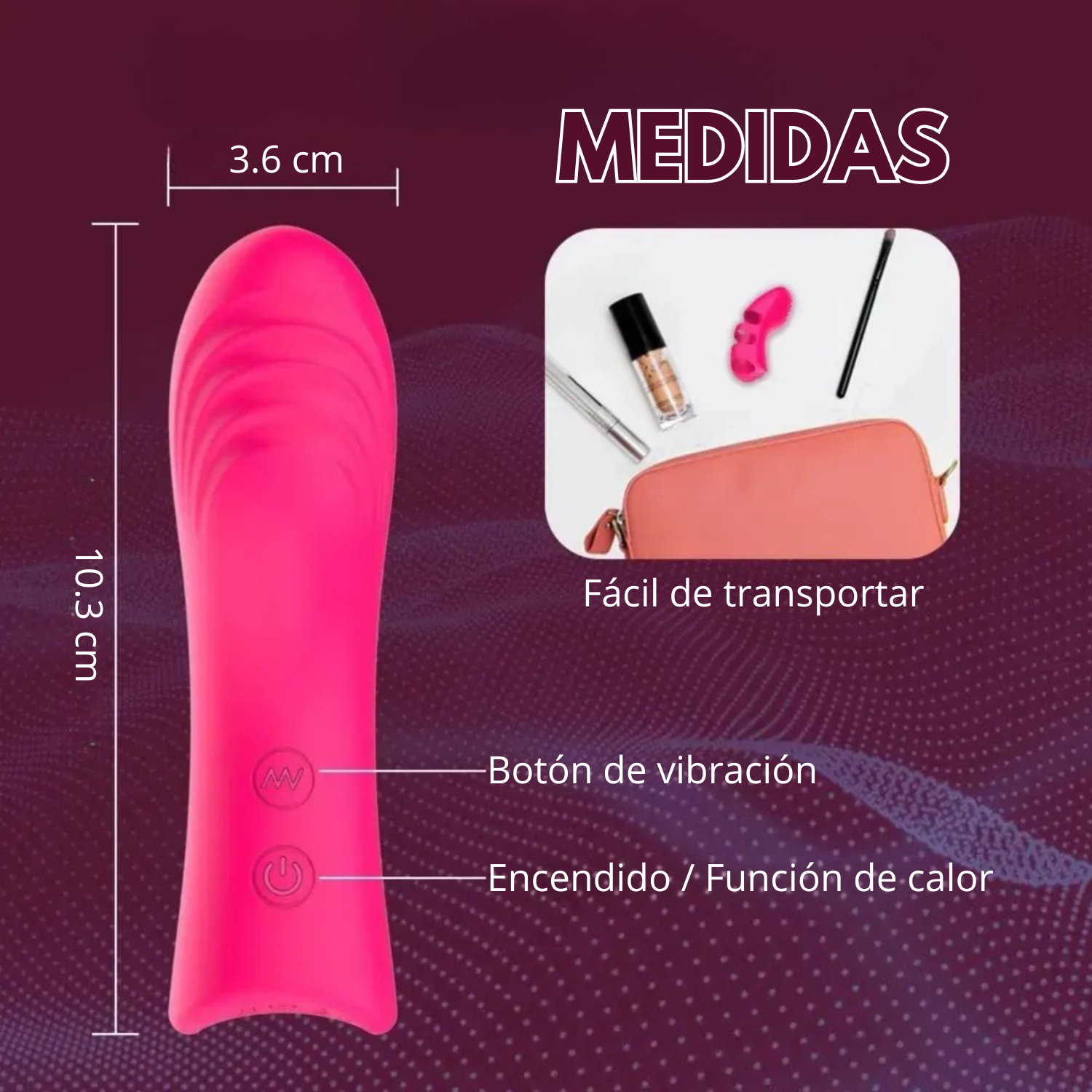 Dedo vibrador Titina - estimulante para punto g - juguete lesbico - vibrador femenino - vibrador para parejas - juegos previos - diversión sexual - juguetes intimos - sexshop dominame - tienda sexual - juguetes intimos - dominame 