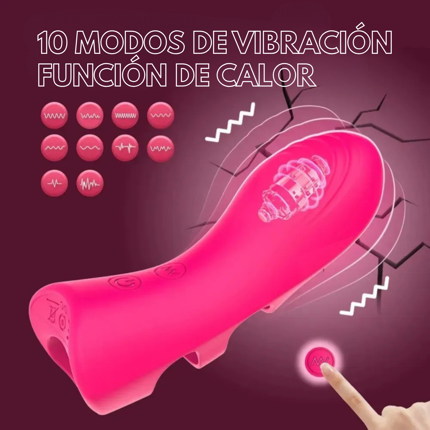 Dedo vibrador Titina - estimulante para punto g - juguete lesbico - vibrador femenino - vibrador para parejas - juegos previos - diversión sexual - juguetes intimos - sexshop dominame - tienda sexual - juguetes intimos - dominame 