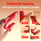 vibrador dual - vibrador de dedo - dedo vibrante - punto g - clitoris - orgasmo doble - estimualcion vaginal - estimulacion de pezones - estimualcion de glando - estimulacion anal - juego previo - squirt - orgasmo intenso - silicona medica - vibrador de doble motor - sexo vaginal - textura de ondas - conejito vibrador - bandas elasticas - juguete flexible - estimulador para el dedo - dedal sexual - dominame - sexshop dominame