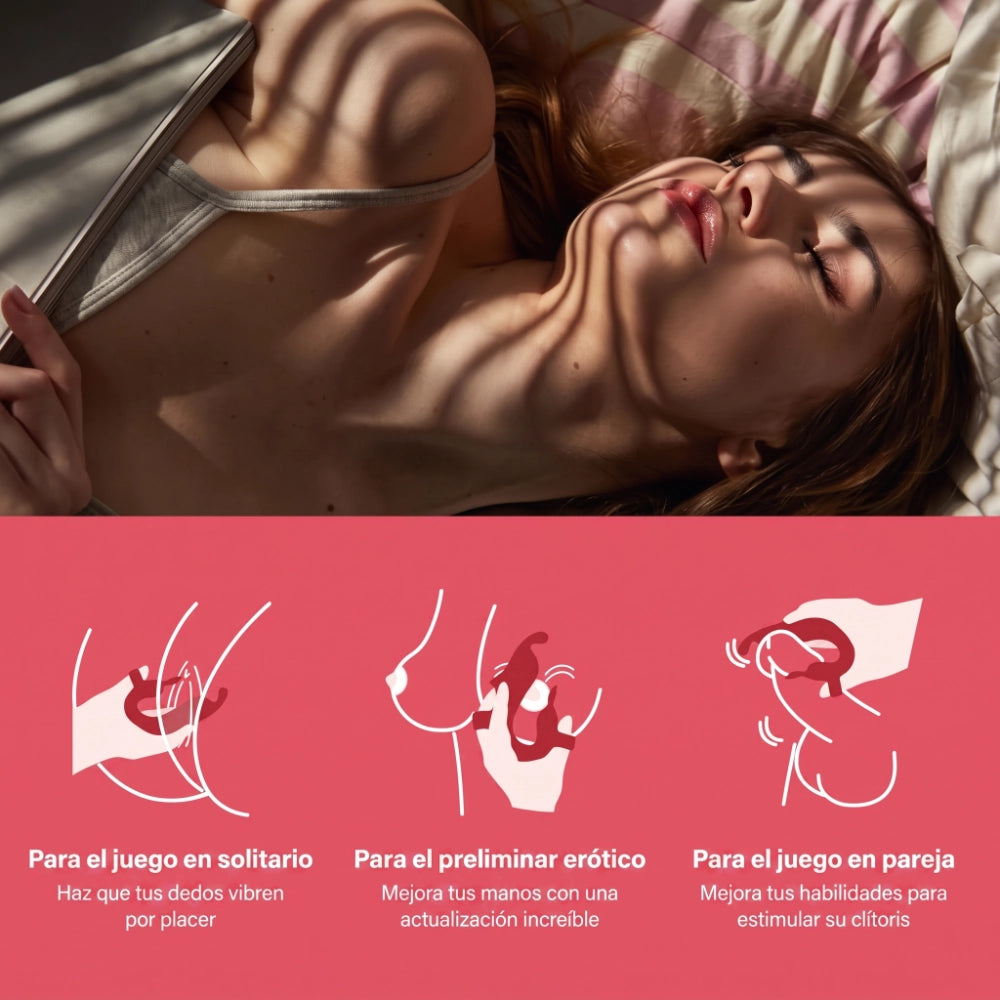 vibrador dual - vibrador de dedo - dedo vibrante - punto g - clitoris - orgasmo doble - estimualcion vaginal - estimulacion de pezones - estimualcion de glando - estimulacion anal - juego previo - squirt - orgasmo intenso - silicona medica - vibrador de doble motor - sexo vaginal - textura de ondas - conejito vibrador - bandas elasticas - juguete flexible - estimulador para el dedo - dedal sexual - dominame - sexshop dominame