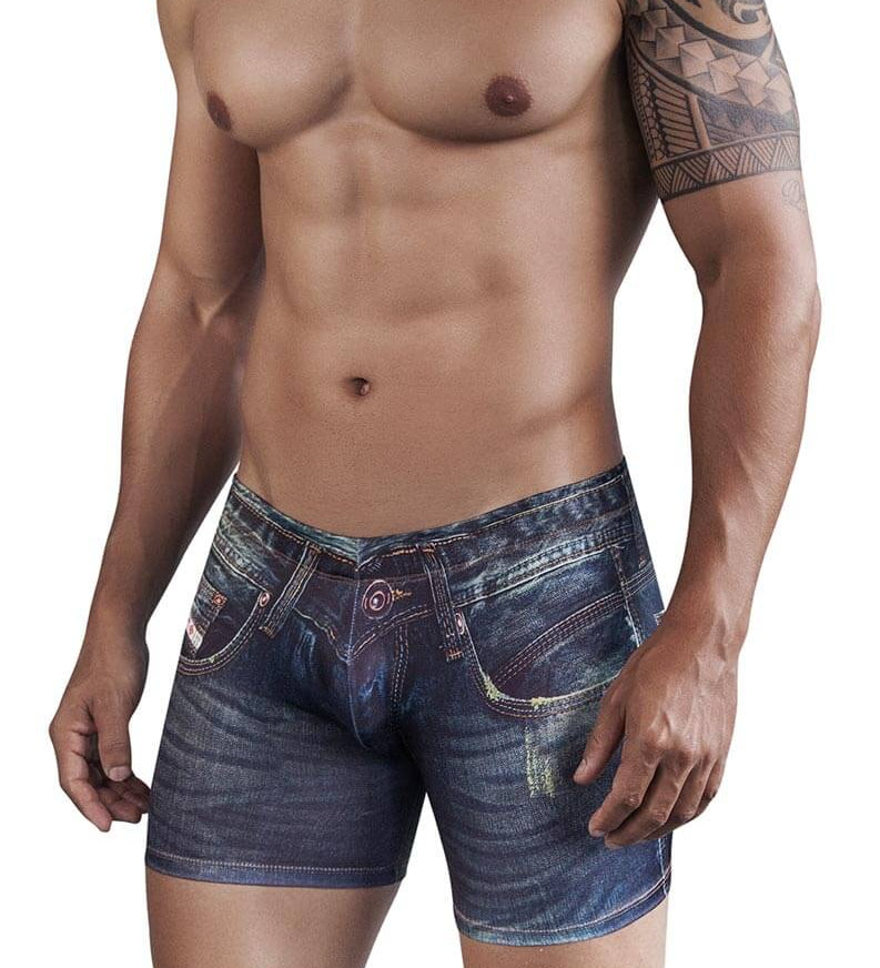 Denim Jean Boxer Blue -  Clever - Ropa interior sexy para hombre - lenceria masculina - boxer - calzoncillo