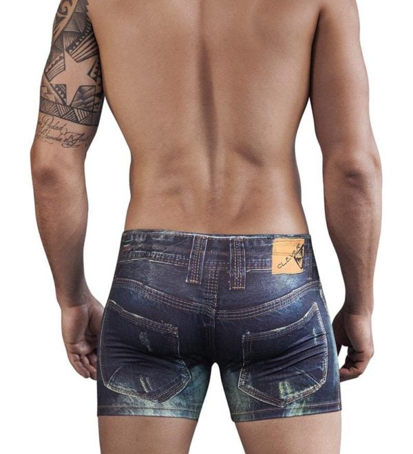 Denim Jean Boxer Blue -  Clever - Ropa interior sexy para hombre - lenceria masculina - boxer - calzoncillo
