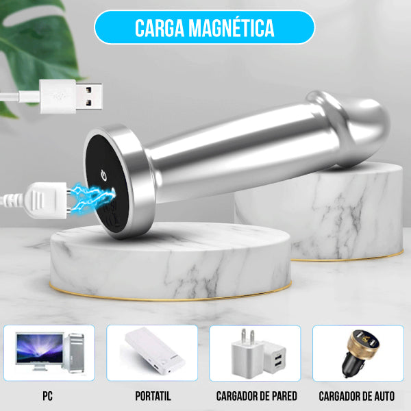 Dilatador Anal Metálico Brillo del Éxtasis 2.0 - vibrador - movimiento - - aplicación - juguetes eróticos - placer - adultos - parejas - Jugueteo - Caricias - Santiago - Sexy