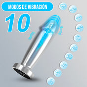 Dilatador Anal Metálico Brillo del Éxtasis 2.0 - vibrador - movimiento - - aplicación - juguetes eróticos - placer - adultos - parejas - Jugueteo - Caricias - Santiago - Sexy