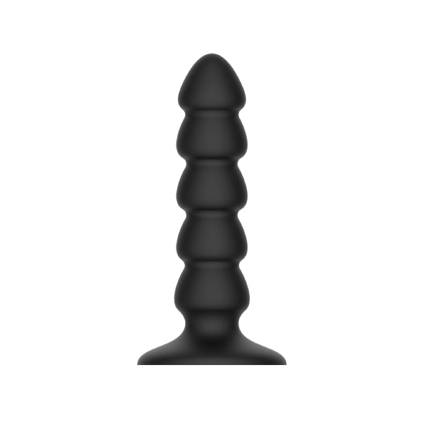 Dilatador anal torre del placer sexshop dominame - silicona . juguete para adulto - placer - anal - textura - ventosa - negro - placer - ondas - dilatador - prostata