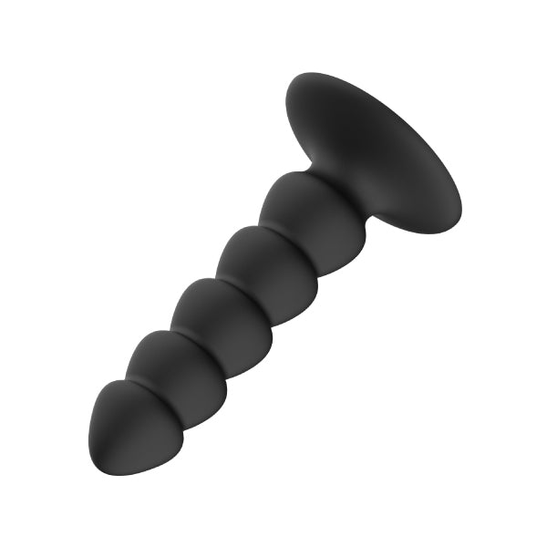 Dilatador anal torre del placer sexshop dominame - silicona . juguete para adulto - placer - anal - textura - ventosa - negro - placer - ondas - dilatador - prostata