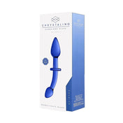 Dildo-plug Chrystalino Azul de Ouch! - Estimulador prostata - punto p - Sexshop Dominame.cl - CHR018BLU