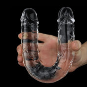 Dildo Doble - Transparente - Lovetoy - consolador realista - doble - LV310018 -Sexshop - dominame
