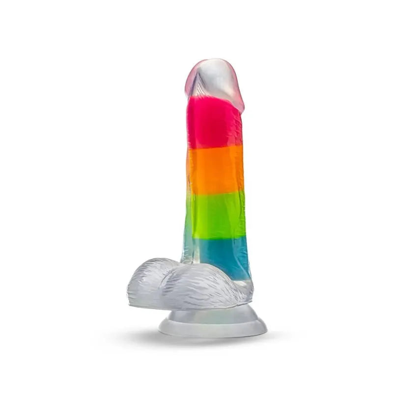 Dildo - Glow in the Dark - neo elite - blush - Rainbow - consolador - dildo realista - sexshop - dominame - BL 82409