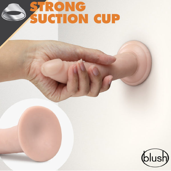 Dildo Autolubricacion Dr. Skin Glide 7.5 Vanila - dildo realista - dildo con ventosa - consolador - juguetes sexuales - sexshops 