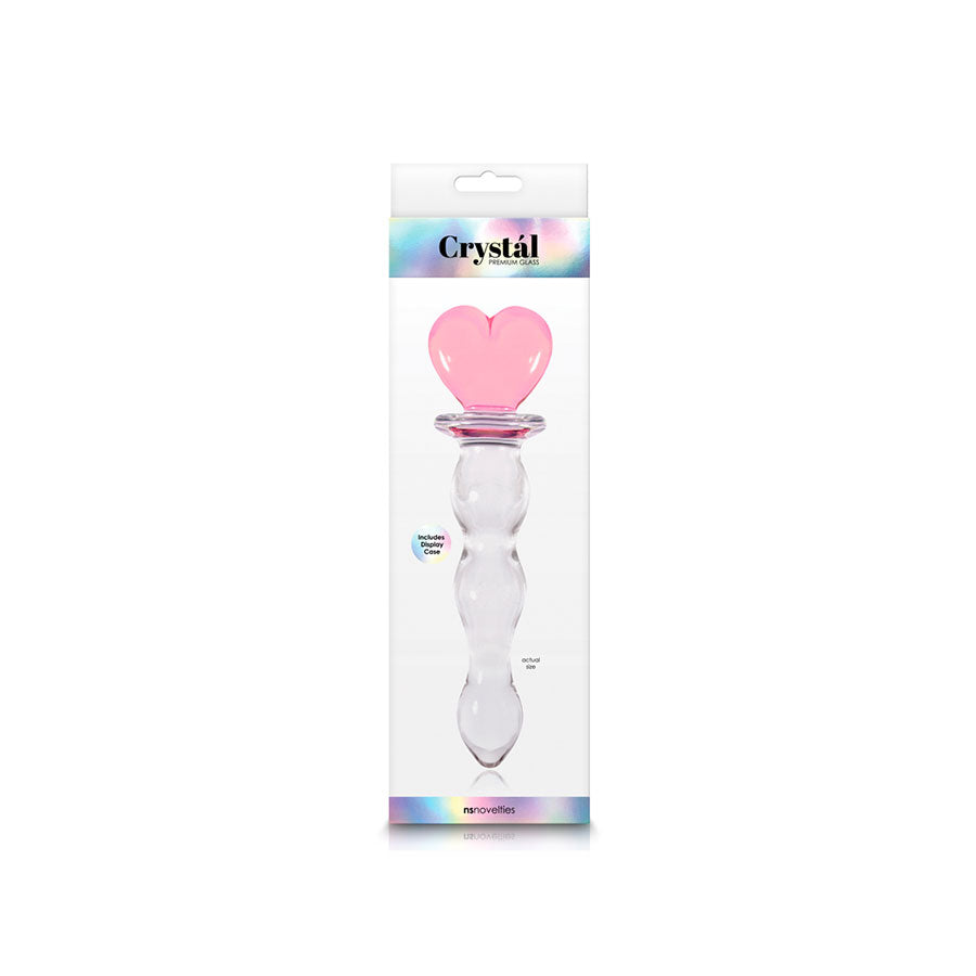 Dildo Crystal Rosa - dildo de vidrio - dildo de cristal - juguetes sexuales - juguetes eroticos - sex shop Chile
