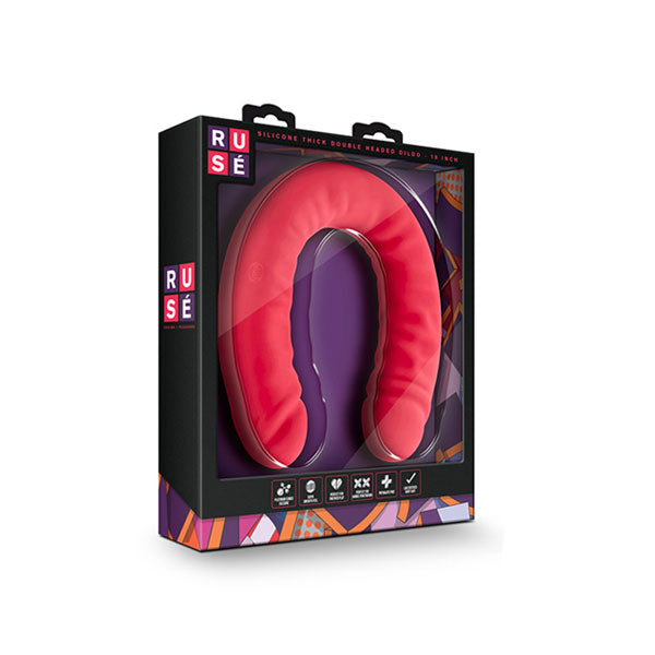 Dildo Doble De Silicona - Ruse - Jugutes doble - dildo realista - juguetes sexuales - tienda erotica - sex shop santiago - empaques discretos