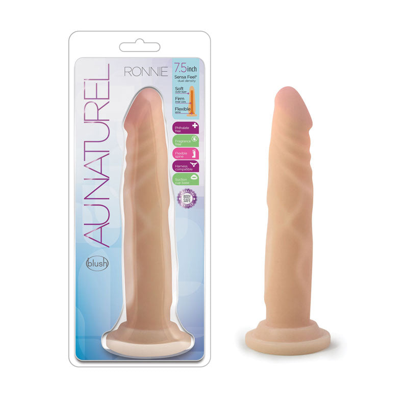 Dildo Doble Densidad Au Naturel Ronnie - dildo realista - dildo con ventosa - juguetes sexuales - ene de juguete - juguetes eroticos - tienda erotica