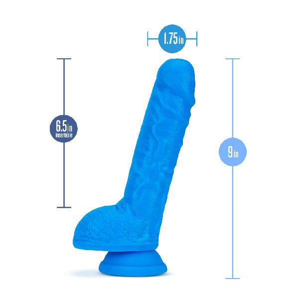 Dildo Neo Blue 9 - dildo consolador - dildo realista - pene de juguete - juguete erotico - juguetes para adultos - tienda erotica - sexshop online