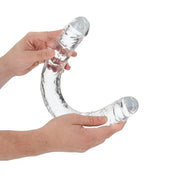 Dildo doble transparente 18 REALROCK de Ouch - Consolador doble - Sexshop Dominame.cl - REA160TRA