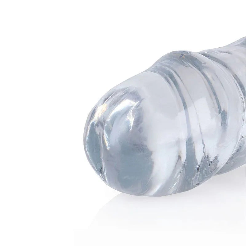 Dildo doble transparente 18 REALROCK de Ouch - Consolador doble - Sexshop Dominame.cl - REA160TRA