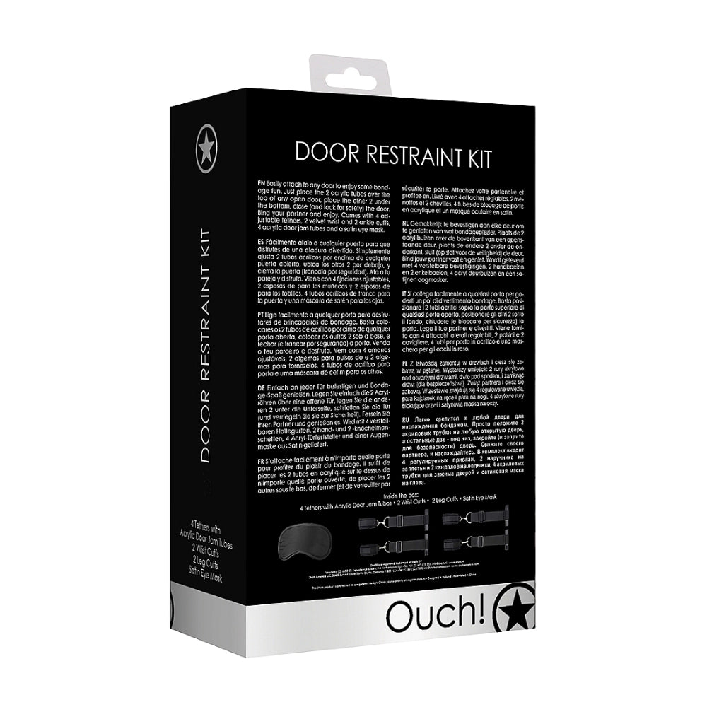 kit de sumision - muñequeras - tobillerras - amarras de puerta - enganche a la puerta - posicion de sumicion - entrega total - sexo bdsm - bdsm - dominacion - ouch - dominame - sexshop dominame 