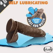 Dildo Autolubricacion Dr. Skin Glide 7 Chocolate