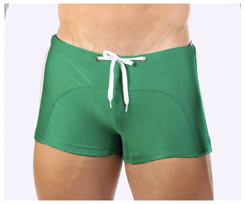 Drenched Trunk Swim Tidepool - Green - JJ Malibu - bañador para hombre - ropa de baño masculino - boxer de baño