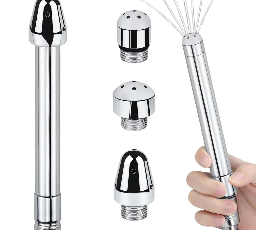 Enema Conector de Ducha Silverhole Plus - higiene sexual - lavado anal - higiene anal - enema anal - enema para lavado - sexshop chile - dominame