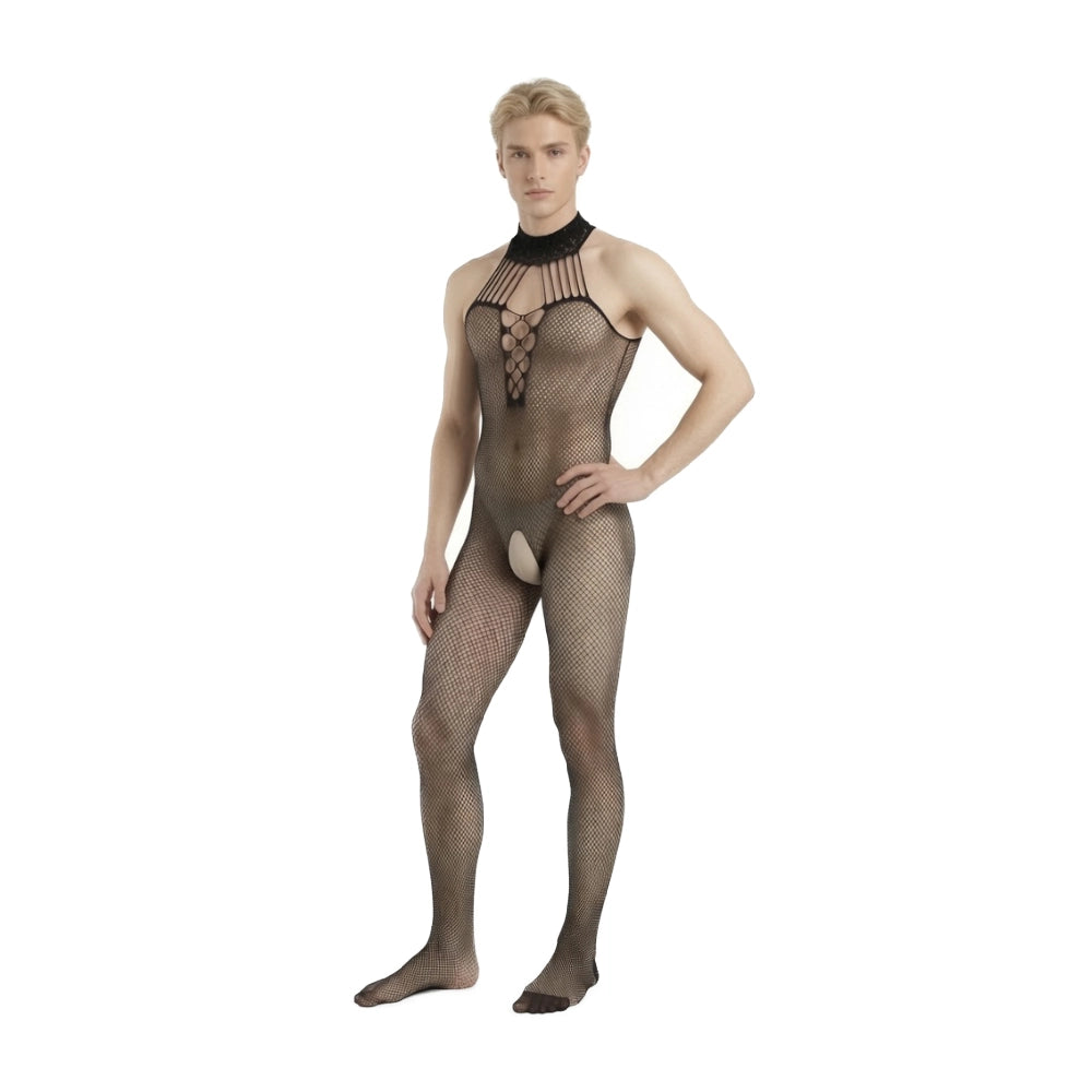 enterito de malla - apertura sexual - malla con orificio - malla siempre lista - malla de red - malla negra - encuentro sexual - malla erotica - placer en pareja - seduccion - erotismo - apertura intima para penetracion - malla abierta - lenceria siempre lista - sexshop dominame - dominame 