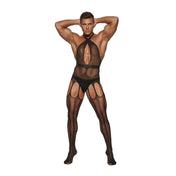 Malla erotica - lenceria erotica - prenda intima - mallas traslucidas - encaje erótico - malla con pedreria - brillos - media siempre lista - conjunto erotico - ligas de red - enterito de malla - lenceria hot - sexshop dominame - dominame