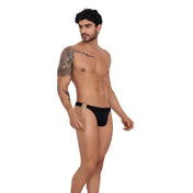 Eros Latin Thong Black - tanga masculina - ripa interior sexy para hombre - tanga con broche hombre