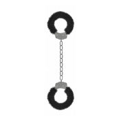 Esposas de placer furry para piernas negro de Ouch - esposas metal - bondage - kynk - Sexshop Dominame.cl - OU007BLK