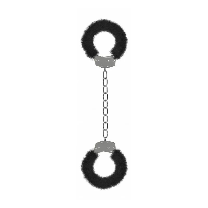 Esposas de placer furry para piernas negro de Ouch - esposas metal - bondage - kynk - Sexshop Dominame.cl - OU007BLK