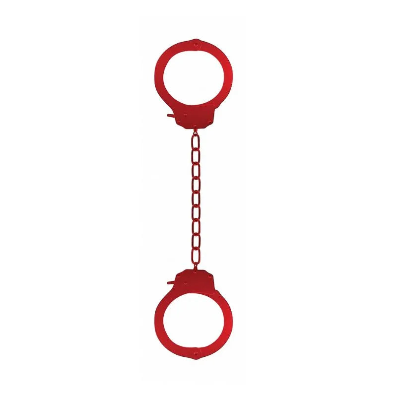 Esposas de placer para piernas roja de Ouch! - kynk - Bondage - Sexshop Dominame.cl