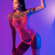 Bodystocking Rosa Neon
