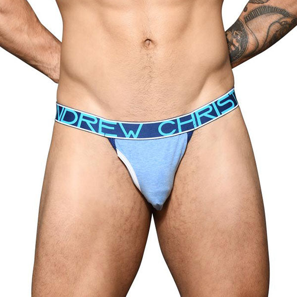  Fly Jockstrap Blue ALMOST NAKED® de Andrew Christian - Suspensorios ropa interior masculina
