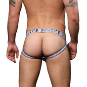 For Hung Guys Brief Jockstrap Grey TROPHY BOY® de Andrew Christian en Dominame.cl
