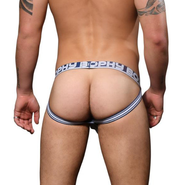For Hung Guys Brief Jockstrap Grey TROPHY BOY® de Andrew Christian en Dominame.cl