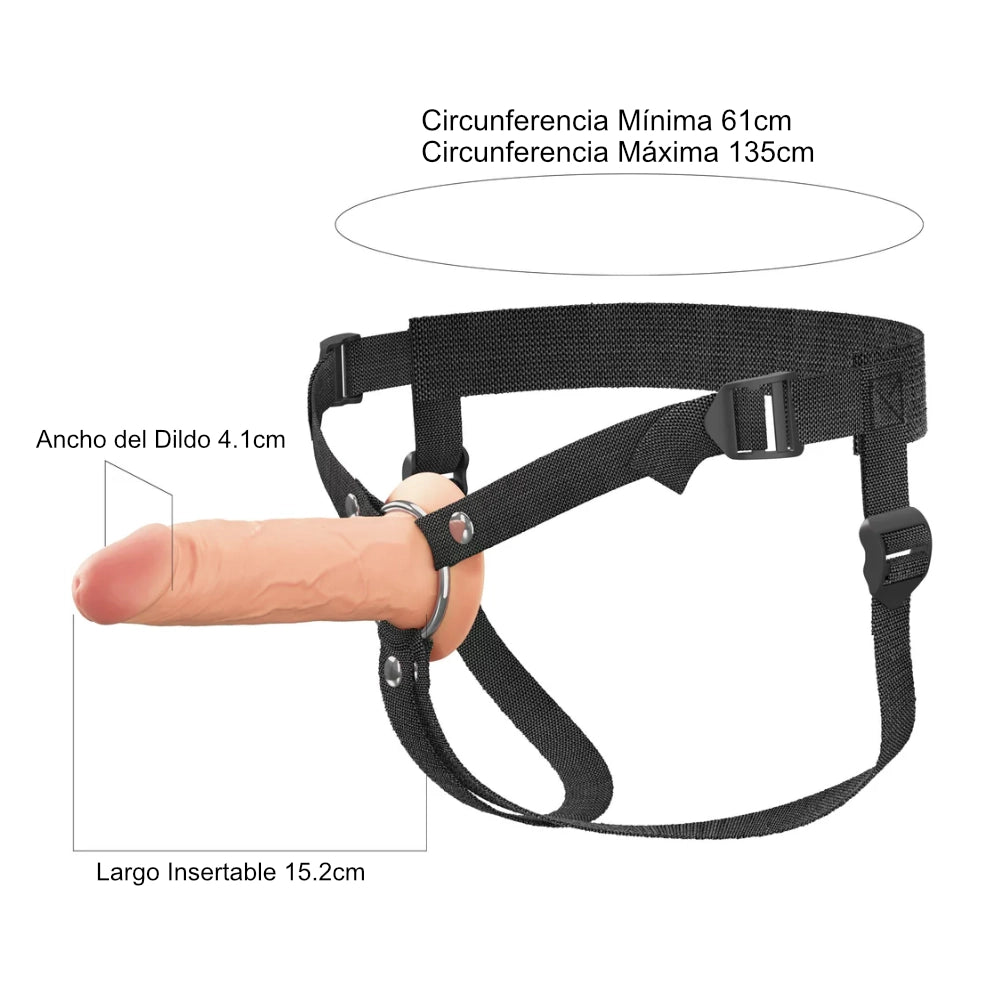 funda de pene - arnes con funda para el pene - pene hueco - dildo con orificio - extensor de pene - disfuncion erectil - dildo realista - dildo con venas - arnes de penetracion - arnes de cadera - dildo con argolla - arnes con anillo ajustable - sensacion realista - piperdream - dominame - sexshop dominame 
