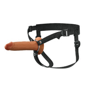 arnes con dildo - dildo extensor - arnes con consolador - pene de goma - dildo realista - funda realista para el pene - dildo hueco - dildo con orificio - arnes de pelvis - arnes de cadera ajustable - dildo canela - piel bronceada - dildo cafe - piperdream - dominame - sexshop dominame 