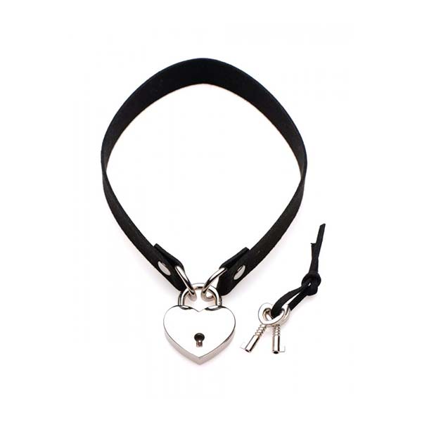 Gargantilla Lock-It Heart - Collar Bondage - Collar Kink - Envios discretos