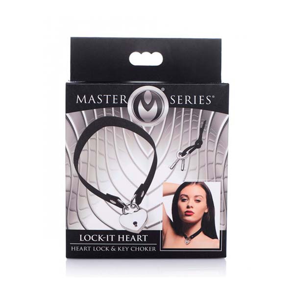 Gargantilla Lock-It Heart - Collar Bondage - Collar Kink - Envios discretos