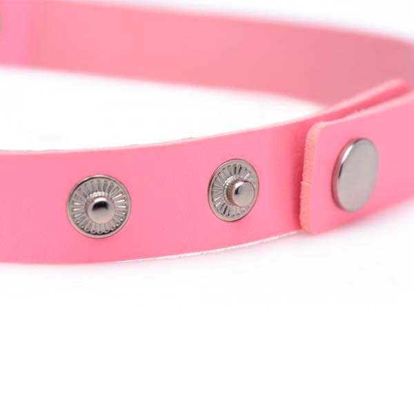Gargantilla Sweet Heart Chrome Heart Rosa - Collar Bondage - Collar Kink - Envios discretos