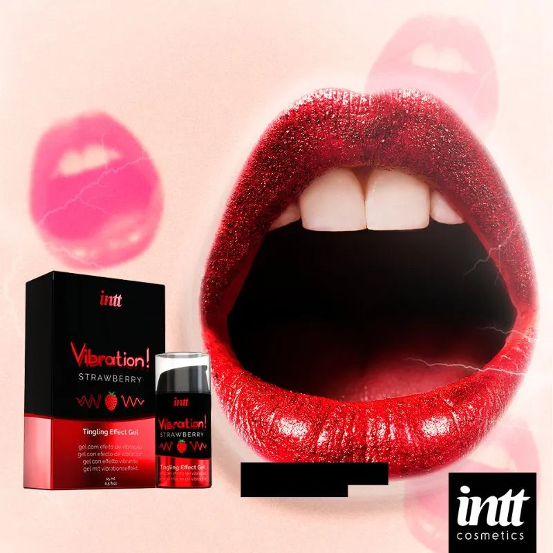 Gel - Vibrador - frutilla - inttcosmetics - intt - cosmetica - sexshop - dominame - VIB0001