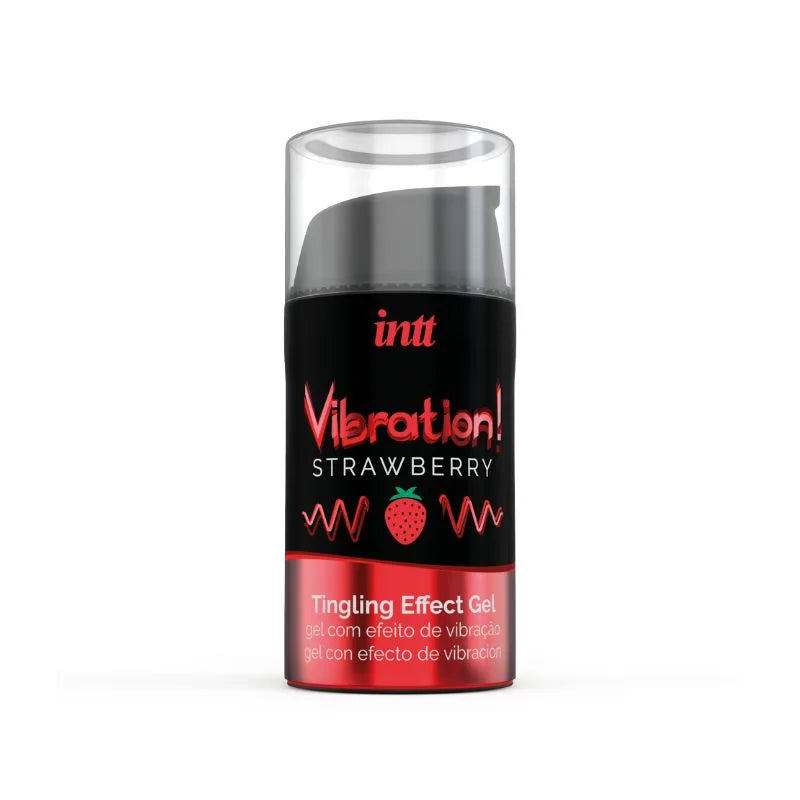 Gel - Vibrador - frutilla - inttcosmetics - intt - cosmetica - sexshop - dominame - VIB0001