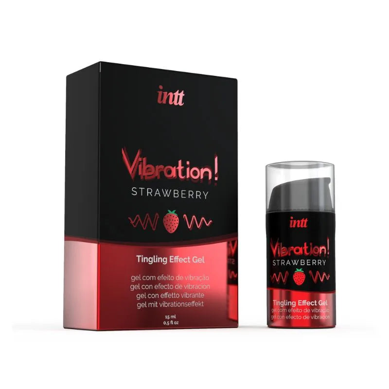 Gel - Vibrador - frutilla - inttcosmetics - intt - cosmetica - sexshop - dominame - VIB0001